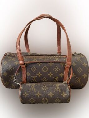 Louis Vuitton ~1970s Papillon 30 Handbag, with Pochette